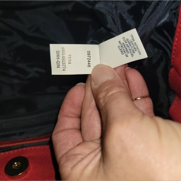 Tommy Hilfiger Lobster Canvas Multipocket Medium Iconic Tote Handbag NWT Rare - Picture 7 of 10